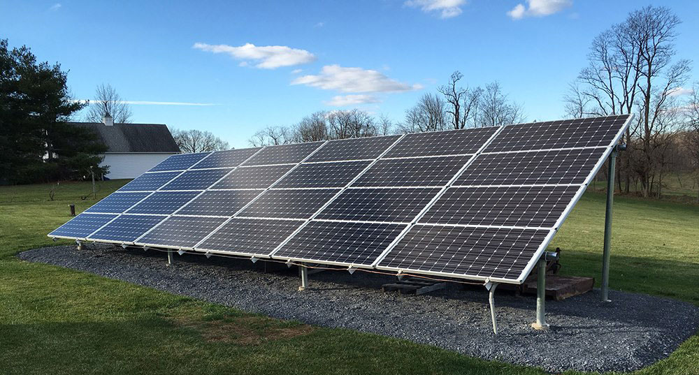 stand alone solar rack system